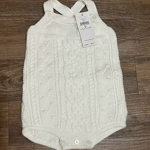 New, tags attached. Ralph Lauren size 3m onesie. - Picture 1 of 1